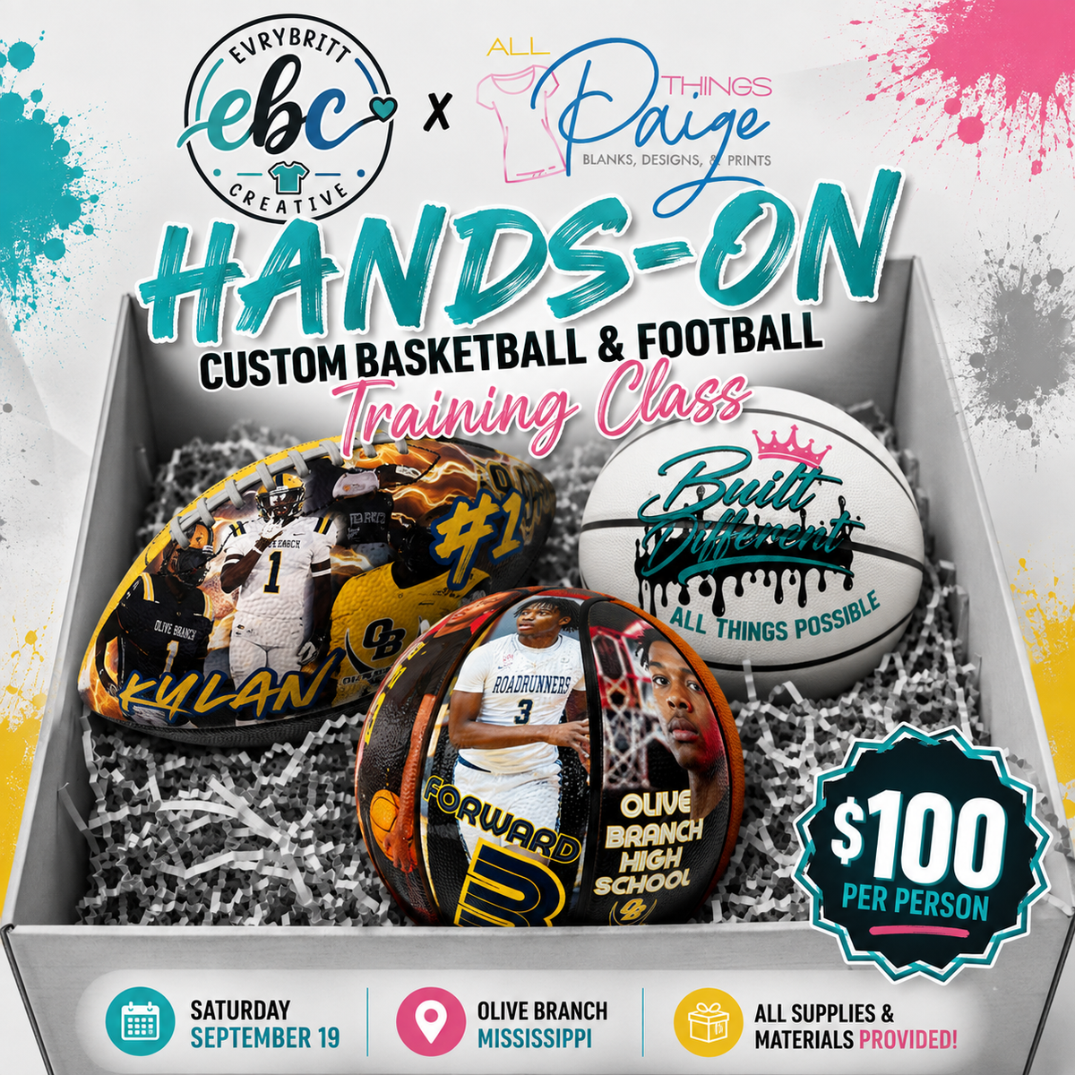 Hands-On Custom Basketball & Football Training Class