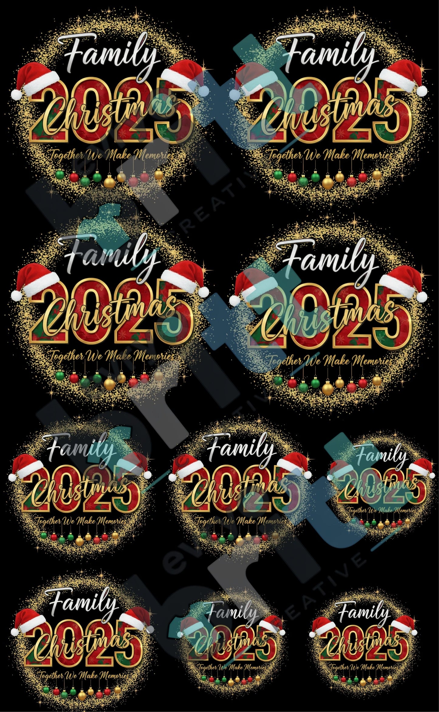 Family Christmas Gang Sheets