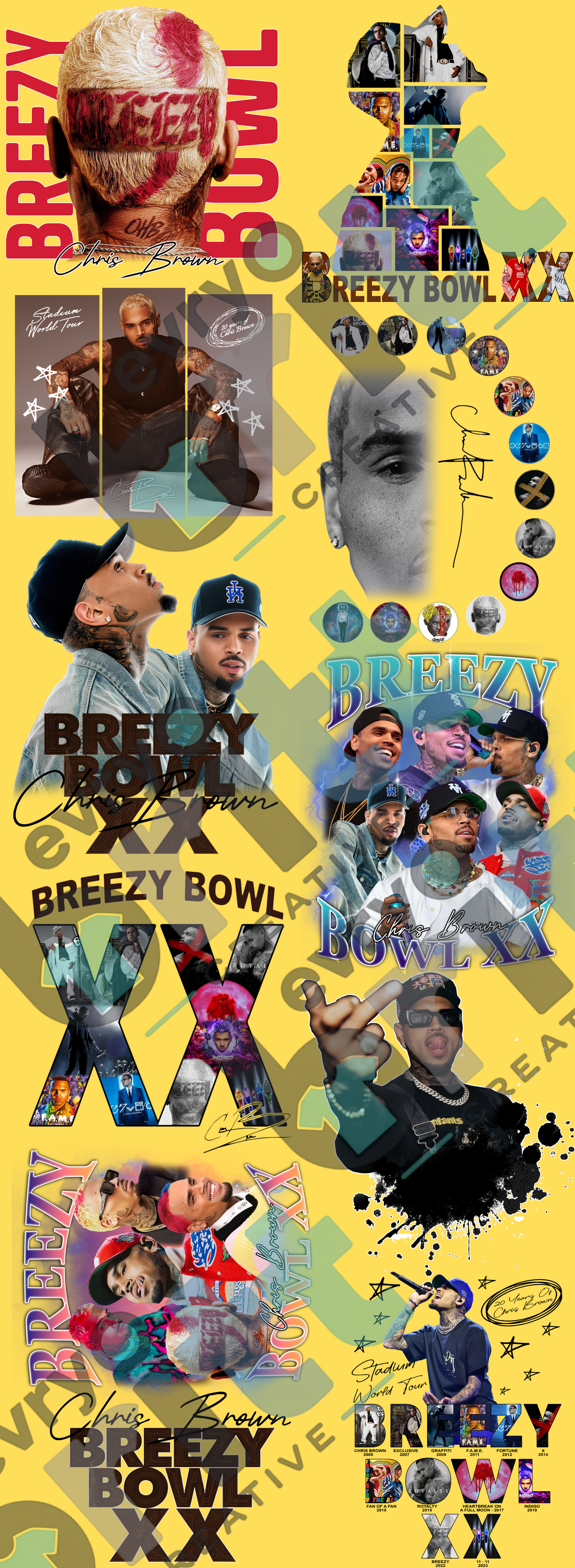 PreMade 60" Breezy Bowl Gang Sheet