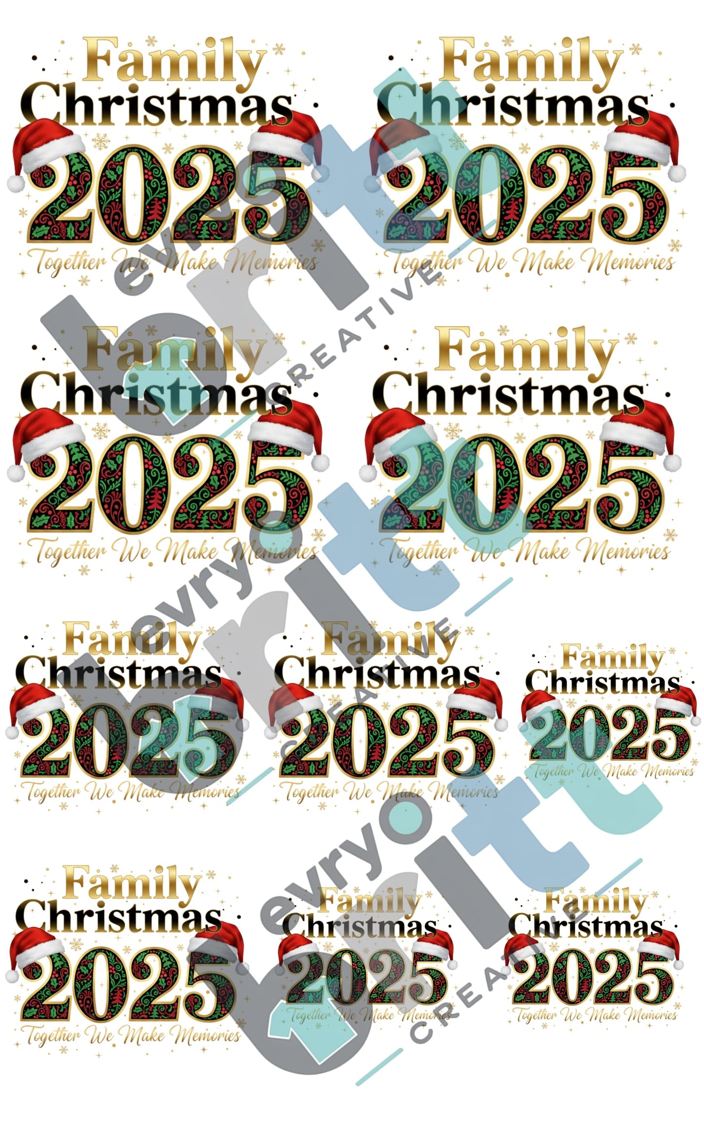 Family Christmas Gang Sheets