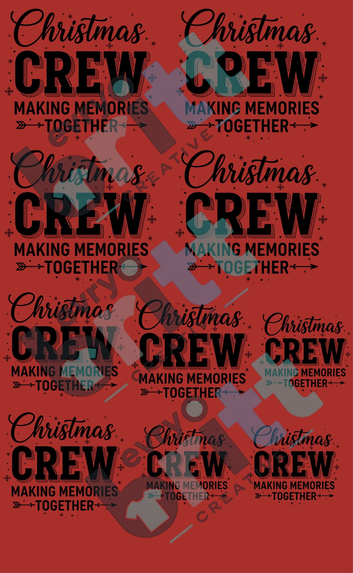 Family Christmas Gang Sheets