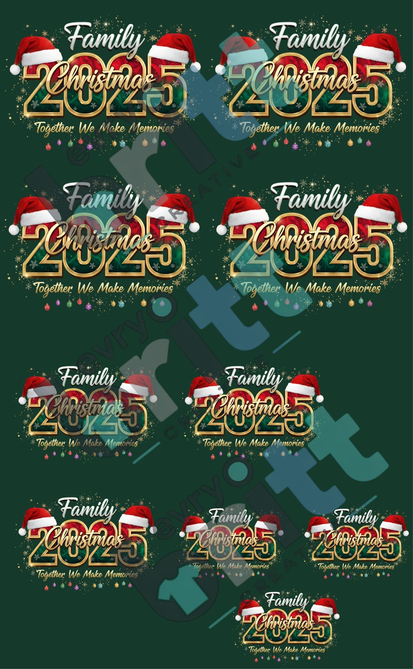 Family Christmas Gang Sheets