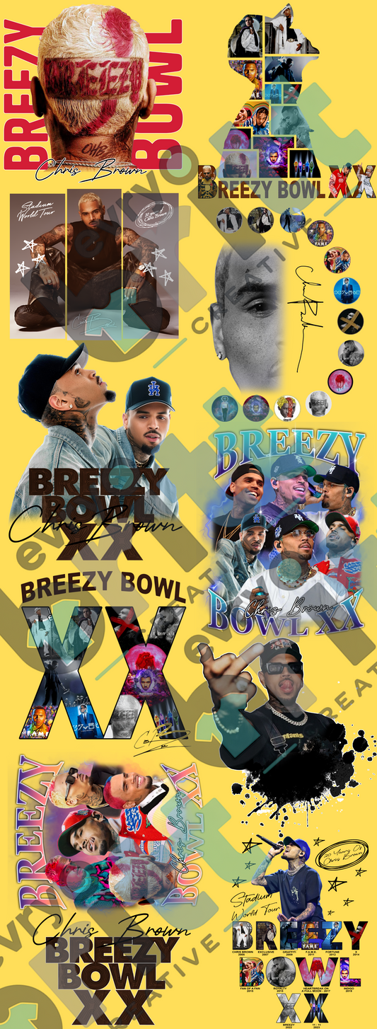 PreMade 60" Breezy Bowl Gang Sheet