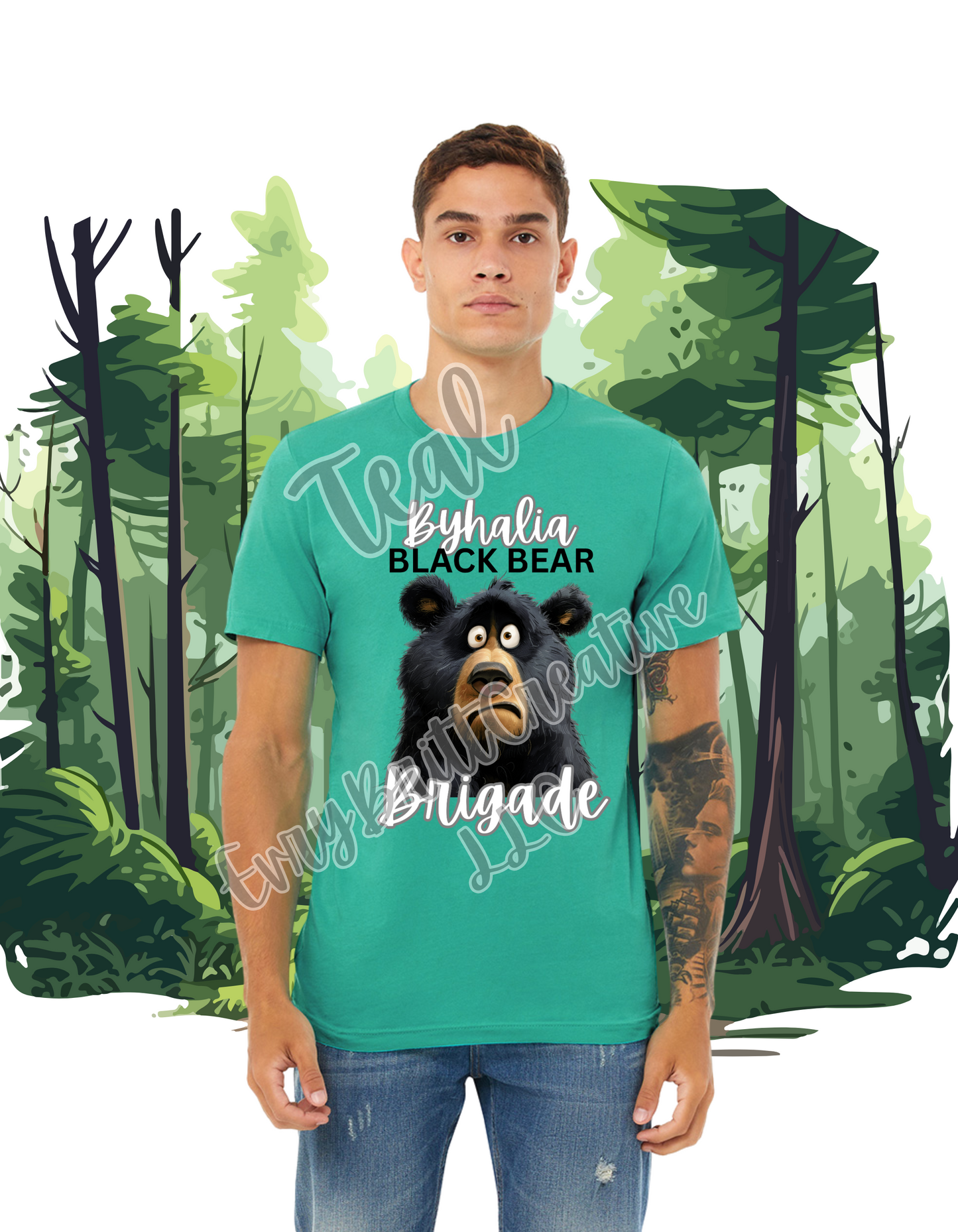 Confused Byhalia Black Bear Brigade